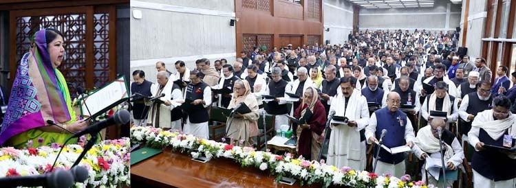 শপথ নিয়েছেন আওয়ামী লীগের নবনির্বাচিত সংসদ সদস্যরা