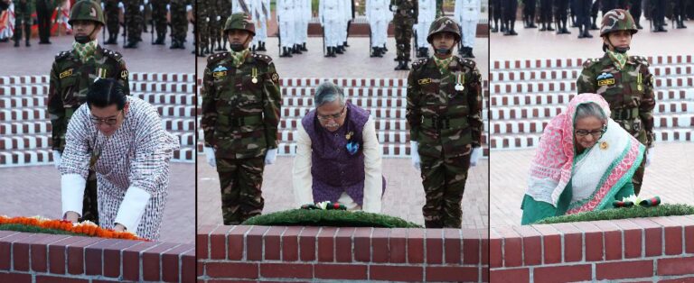 স্বাধীনতা দিবস: স্মৃতিসৌধে প্রেসিডেন্ট-প্রধানমন্ত্রীর শ্রদ্ধা