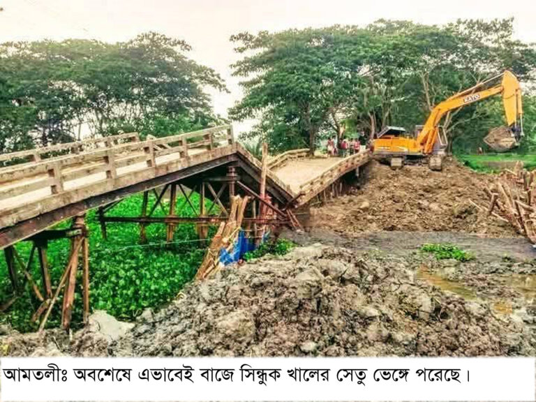 অবশেষে কারণ ছাড়াই নরবড়ে সেতু ভেঙ্গে পরেছে