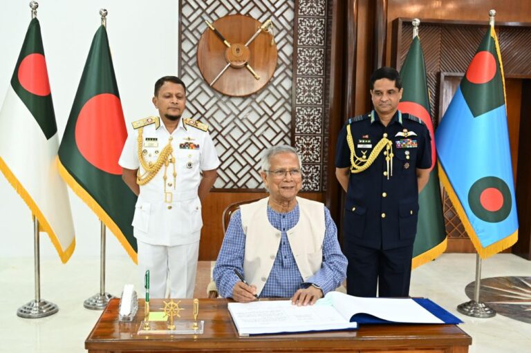 নৌ ও বিমান বাহিনী নির্বাচনী পর্ষদের উদ্বোধন প্রধান উপদেষ্টার