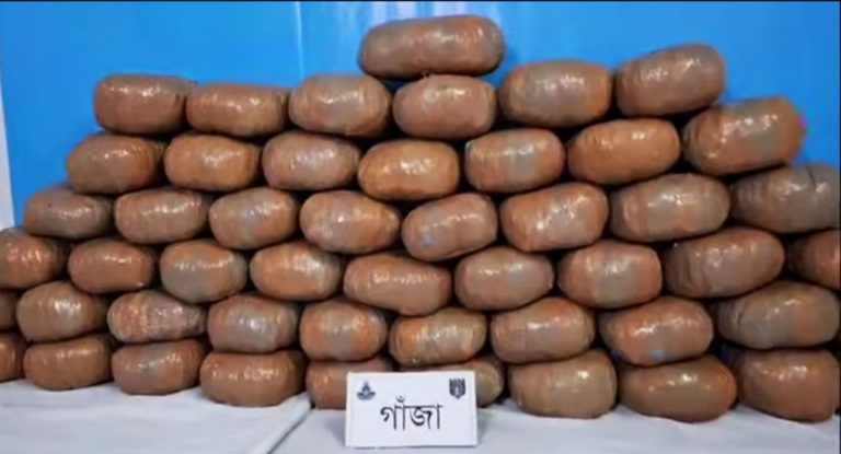 ভৈরবে র‌্যাবের অভিযানে ১০২ কেজি গাঁজা উদ্ধার