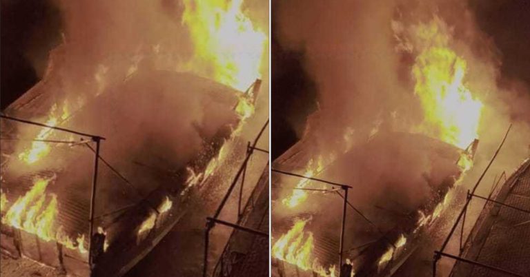 নিকলীতে যাত্রীবাহী ট্রলারে আগুন দিয়েছে দুর্বৃত্তরা