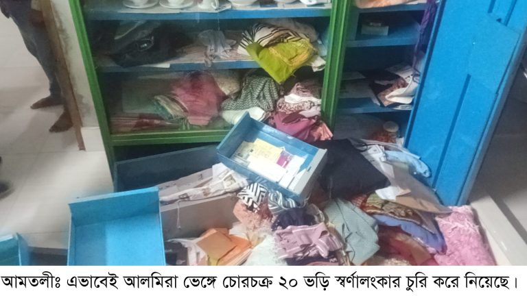 আমতলীতে তিন শিক্ষিকা বোনের ২০ ভড়ি স্বর্ণালংকার চুরি