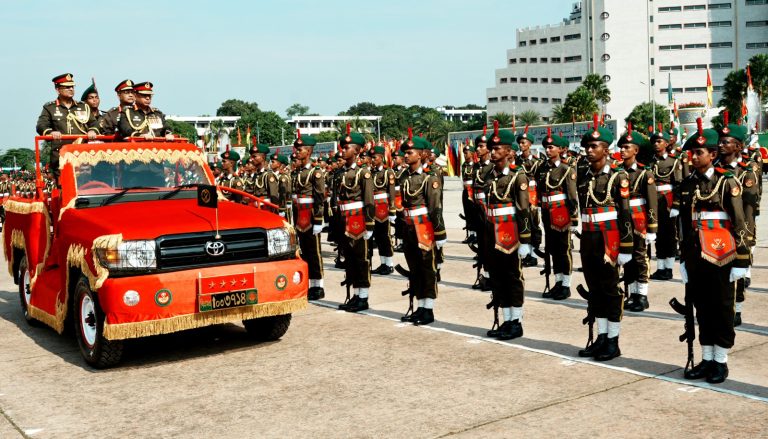 বাংলাদেশ মিলিটারি একাডেমিতে রাষ্ট্রপতি কুচকাওয়াজ অনুষ্ঠিত