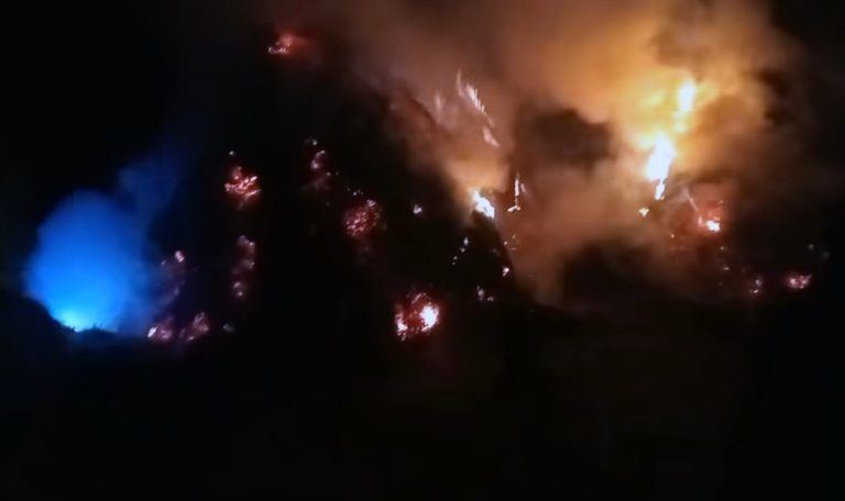 বগুড়ার নন্দীগ্রামে আগুনে পুড়ে ভস্মীভূত কৃষকের পাঁচটি খড়ের পালা