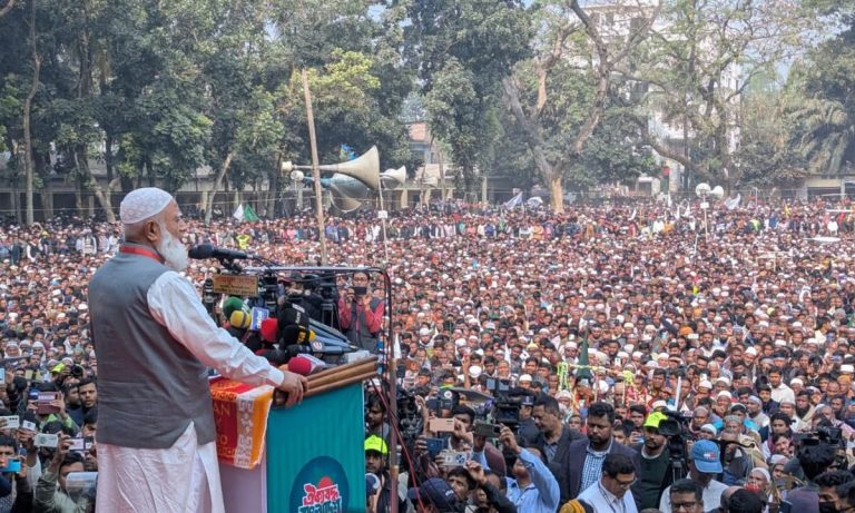 যারা অপকর্ম করছে, তাদের হাতে জনগণ নিরাপদ নয় জনসভায় জামায়াত আমির