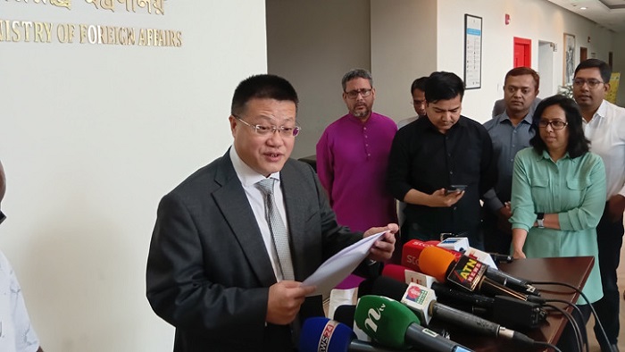 তৃতীয় পক্ষ চীন-বাংলাদেশ সম্পর্ককে প্রভাবিত করতে পারবে না : রাষ্ট্রদূত