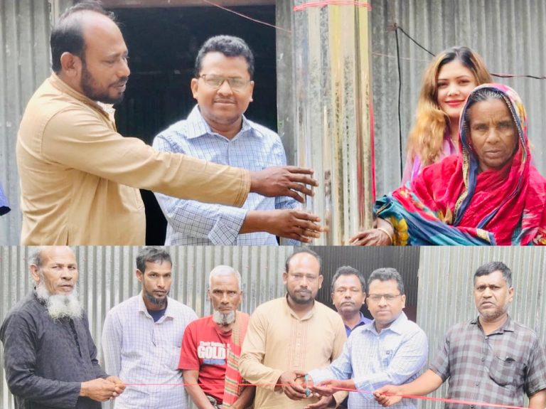 পথশিশু ফাউন্ডেশনের উদ্যাগে গাইবান্ধায় ঈদে নতুন ঘর উপহার পেল অসহায় দুই পরিবার