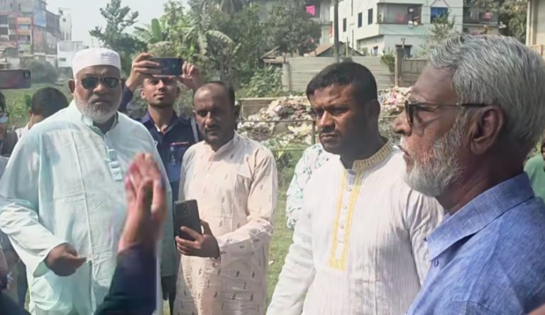 নরসুন্দা নদী পরিদর্শন করে দখলকারীদের কঠোর বার্তা দিলেন মাজহারুল ইসলাম এমপি