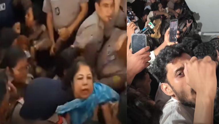 আদালতের সিঁড়িতে পড়ে গেলেন শিরীন শারমিন চৌধুরী