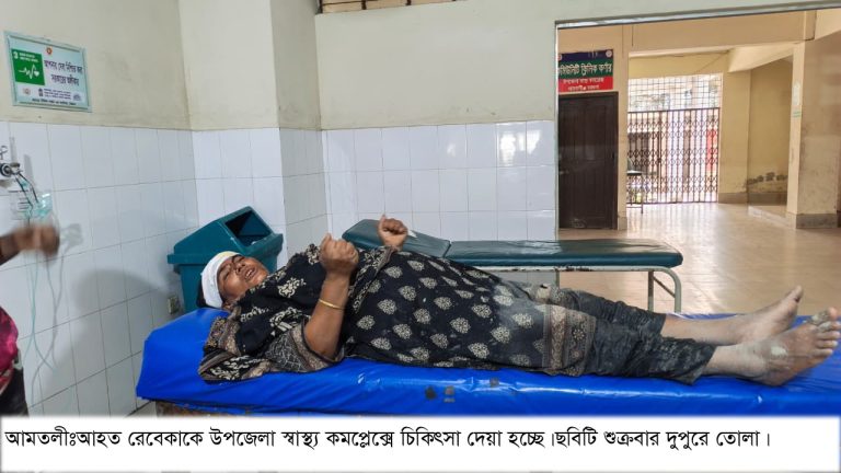 আমতলীতে মামলার বাদীর বিরুদ্ধে স্বাক্ষী দেয়ায় স্বাক্ষীকে চাপাতি দিয়ে কুপিয়ে জখম